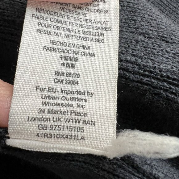 Free People Military Jacket Washed Black Gray Cotton Epaulets Buttons Size Small - Picture 10 of 12